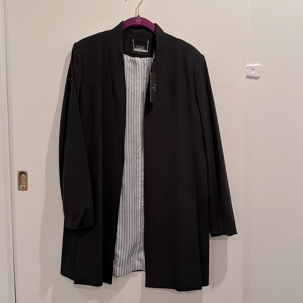 Brand New Tahari Black Topper